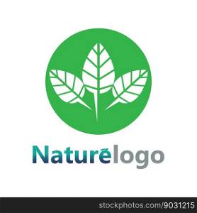 leaf logo design vector for nature symbol template editable,Green leaf logo ecology nature element vector icon. 