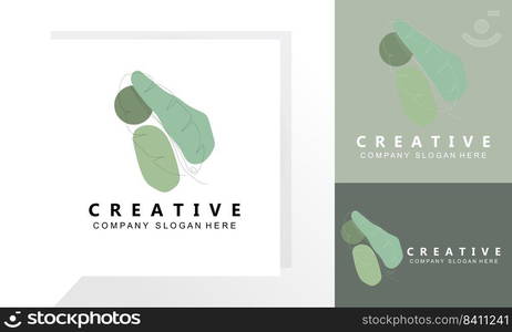 Leaf Logo Design, Vector With Other Styles, Illustration Set Collection Of Leaf Types