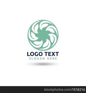 leaf logo ecology nature element vector