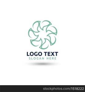 leaf logo ecology nature element vector