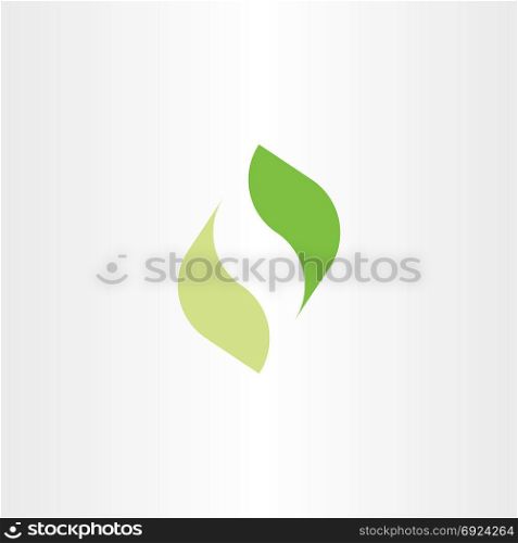leaf logo green ecology icon symbol vector
