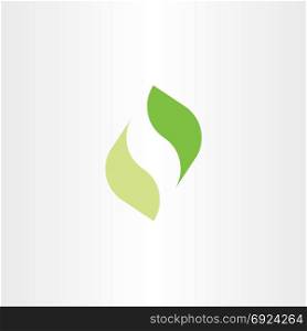 leaf logo green ecology icon symbol vector