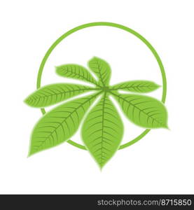 Leaf Logo Green Plant Design Leaves Of Trees Product Brand Template Illustration