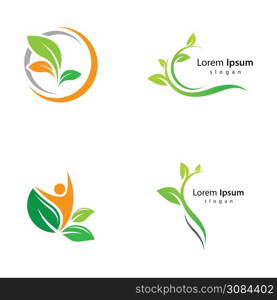 Leaf logo imeges illustration design