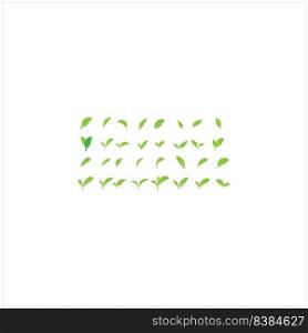 leaf logo stock illustration design