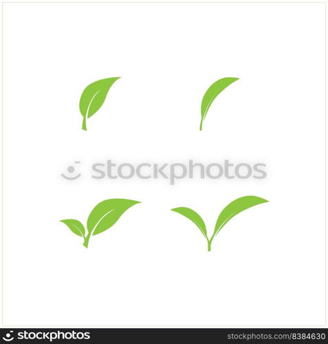 leaf logo stock illustration design