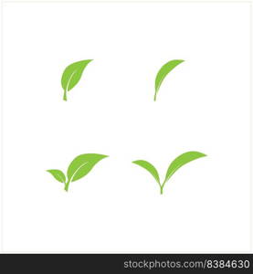 leaf logo stock illustration design