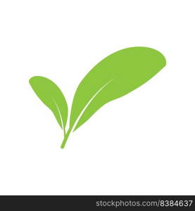 leaf logo stock illustration design