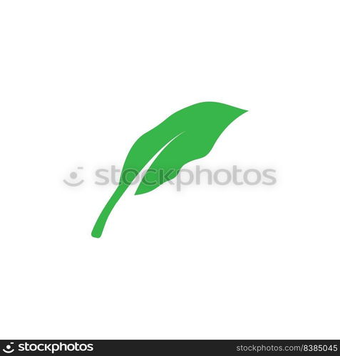 leaf logo stock illustration design