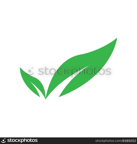 leaf logo stock illustration design