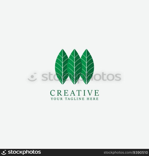 leaf logo vector