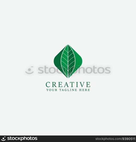 leaf logo vector