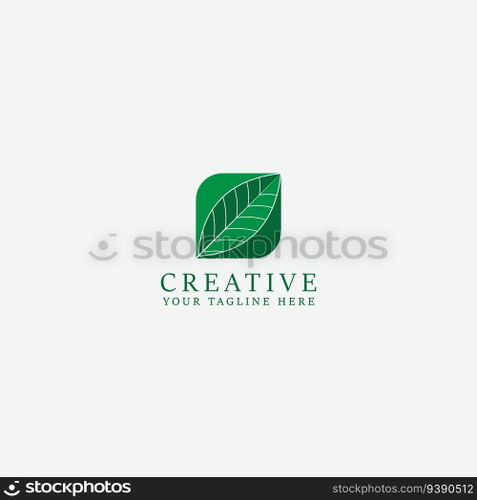 leaf logo vector
