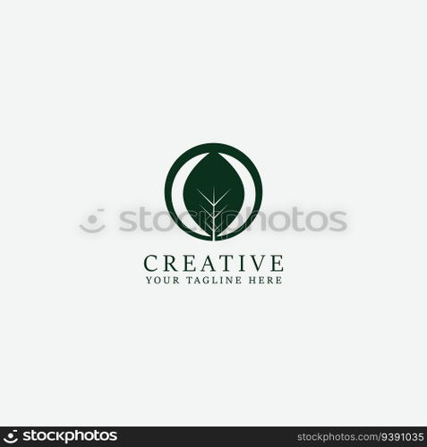 leaf logo vector