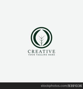 leaf logo vector