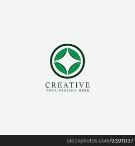 leaf logo vector