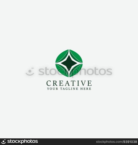 leaf logo vector