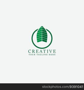 leaf logo vector