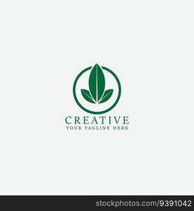 leaf logo vector