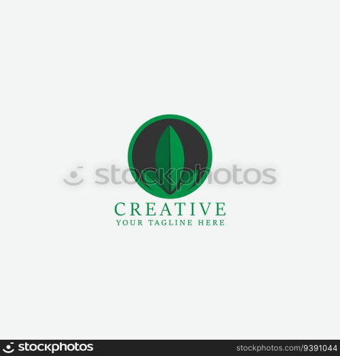 leaf logo vector