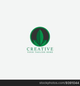 leaf logo vector