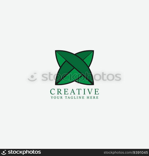 leaf logo vector