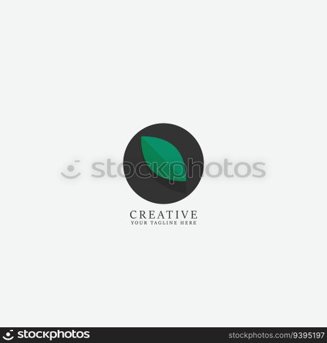 leaf logo vector