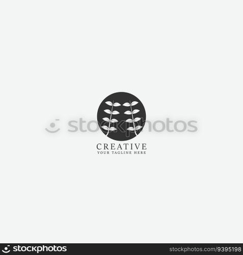 leaf logo vector