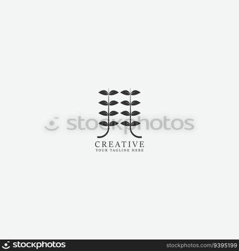 leaf logo vector