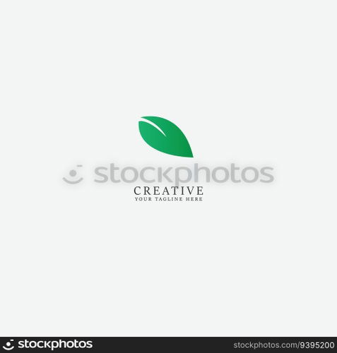leaf logo vector