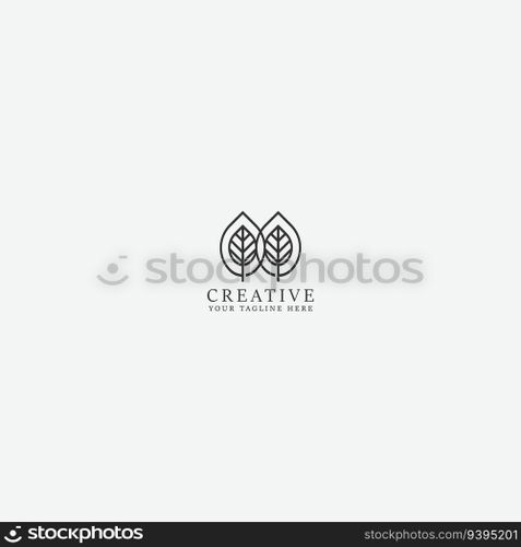 leaf logo vector