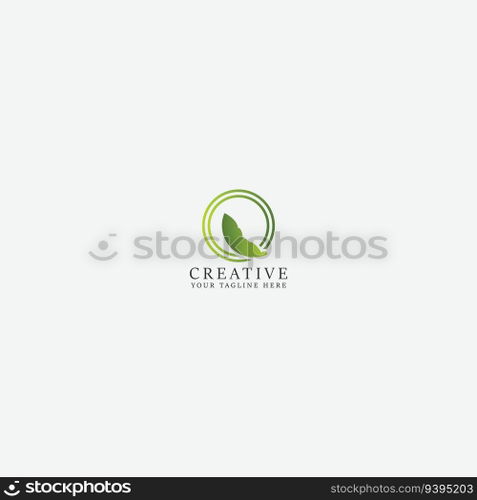 leaf logo vector