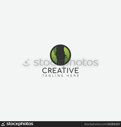 leaf logo vector