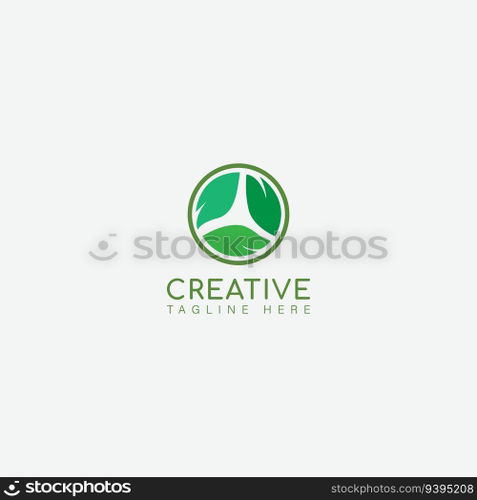 leaf logo vector