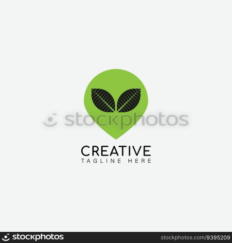 leaf logo vector