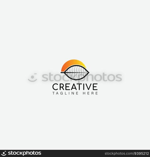 leaf logo vector