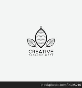 leaf logo vector