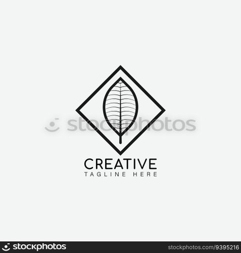 leaf logo vector