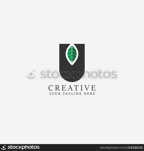 leaf logo vector