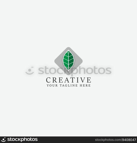 leaf logo vector