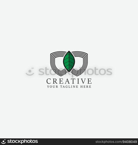 leaf logo vector