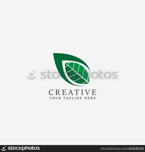 leaf logo vector