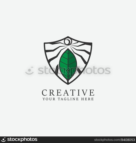 leaf logo vector
