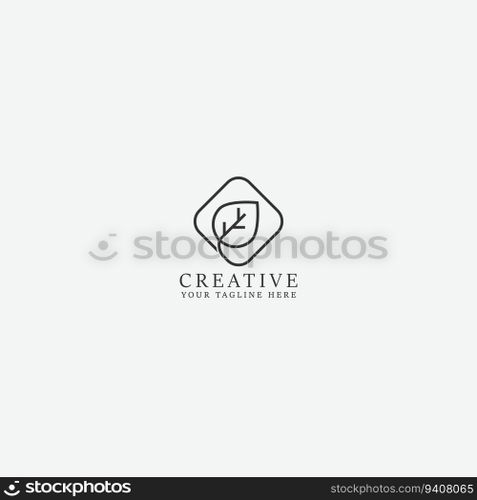 leaf logo vector