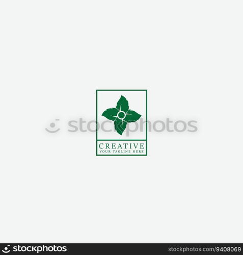 leaf logo vector