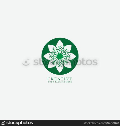 leaf logo vector