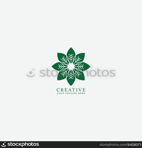 leaf logo vector