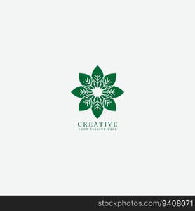 leaf logo vector
