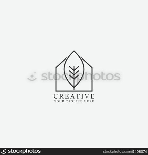 leaf logo vector