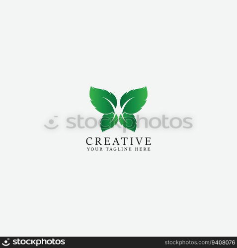 leaf logo vector